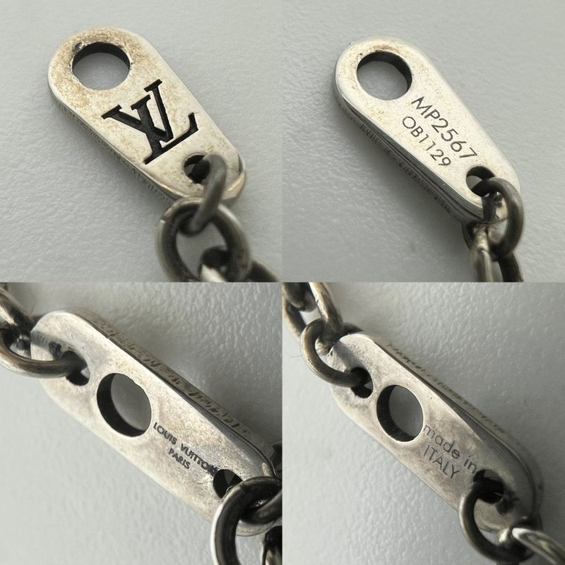 Louis Vuitton Necklace Unisex Snake Pendant Accessory With Adjuster Vintage