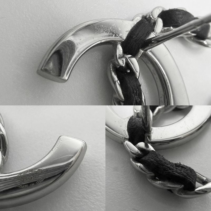 Chanel Earrings Women's Chain Coco Mark Accessories Chanel Rhinestone Leather