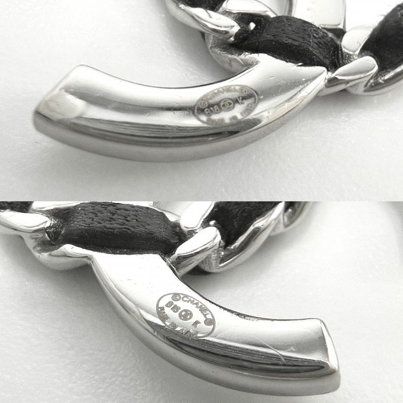 Chanel Earrings Women's Chain Coco Mark Accessories Chanel Rhinestone Leather