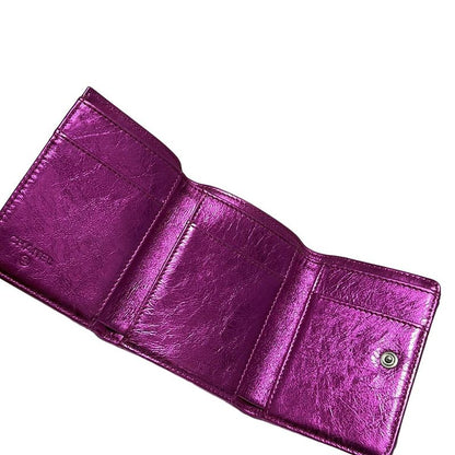 Chanel Trifold Wallet - Pink Leather