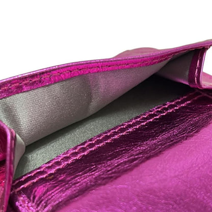 Chanel Trifold Wallet - Pink Leather