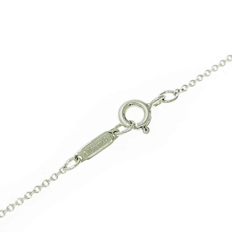 Tiffany & Co Silver Open Square Necklace 3.9g 925 Engraved 496241 Necklace