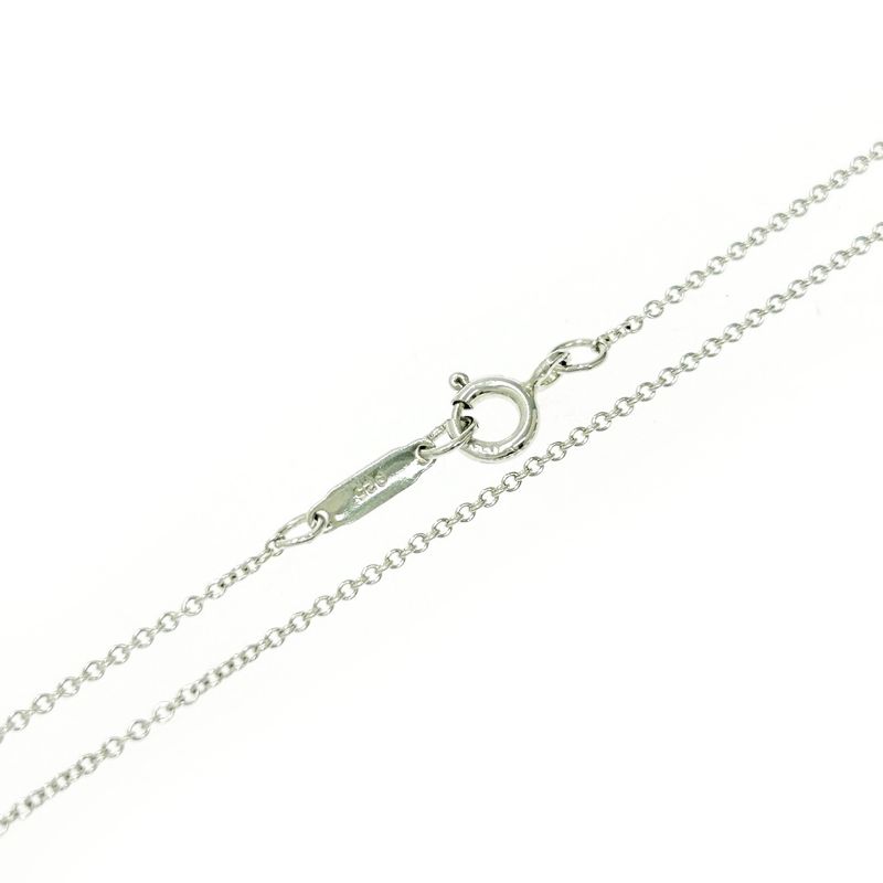 Tiffany & Co Silver Open Square Necklace 3.9g 925 Engraved 496241 Necklace