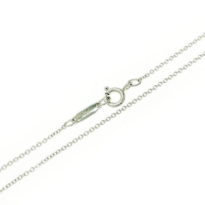 Tiffany & Co Silver Open Square Necklace 3.9g 925 Engraved 496241 Necklace