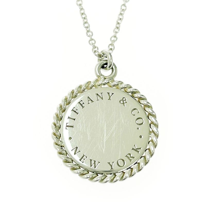Tiffany & Co Silver Twisted Round Necklace 3.3g 925 Engraved 498917 Necklace