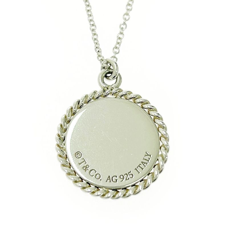 Tiffany & Co Silver Twisted Round Necklace 3.3g 925 Engraved 498917 Necklace
