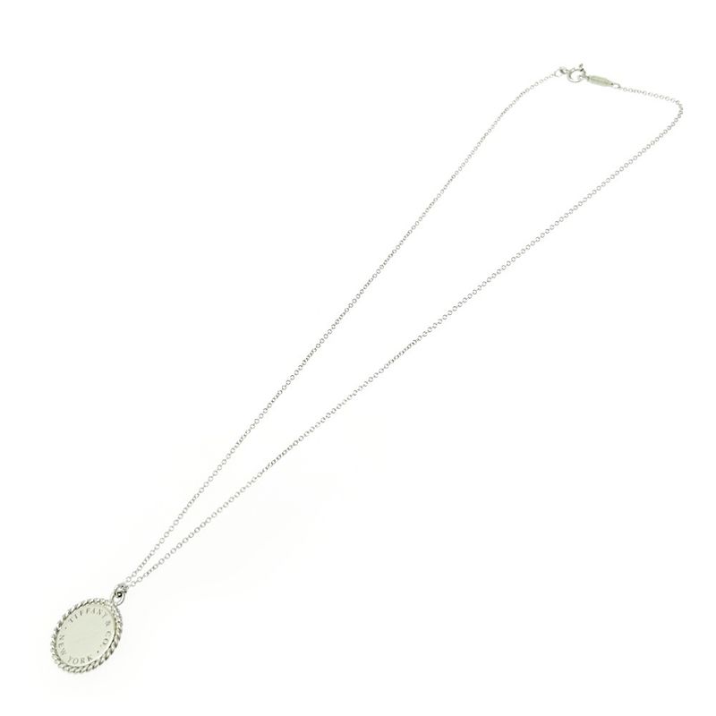 Tiffany & Co Silver Twisted Round Necklace 3.3g 925 Engraved 498917 Necklace