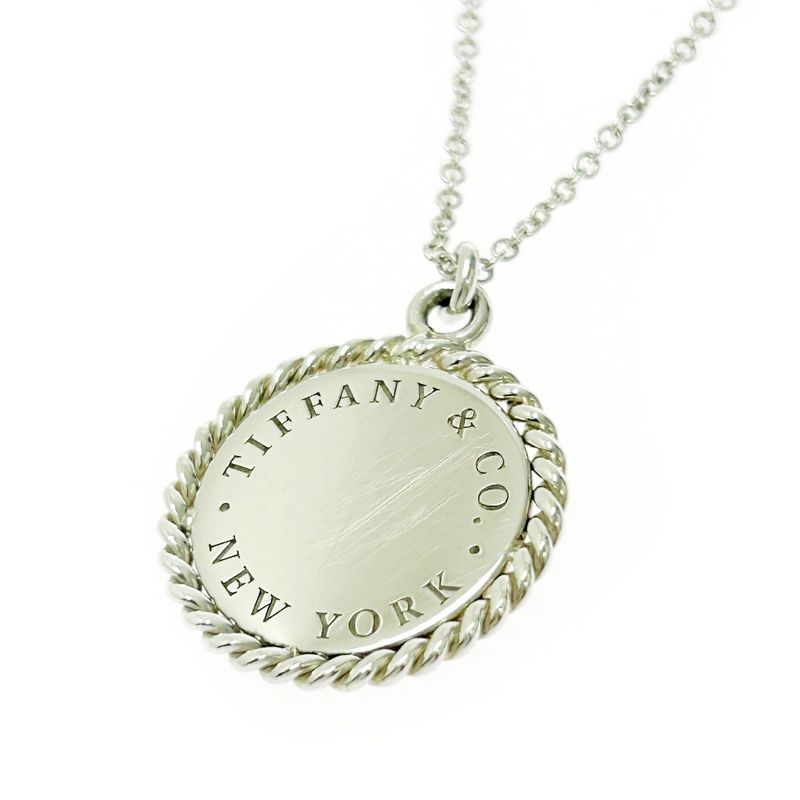 Tiffany & Co Silver Twisted Round Necklace 3.3g 925 Engraved 498917 Necklace