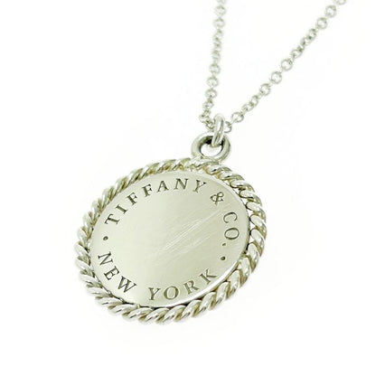 Tiffany & Co Silver Twisted Round Necklace 3.3g 925 Engraved 498917 Necklace