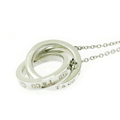 Tiffany & Co Silver 1837 Interlocking Circle Necklace 5.0g 925 Engraved 501588