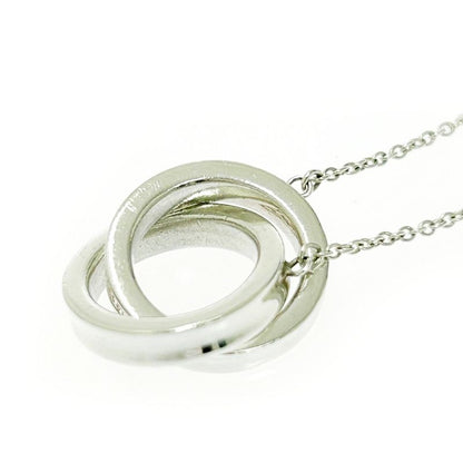 Tiffany & Co Silver 1837 Interlocking Circle Necklace 5.0g 925 Engraved 501588