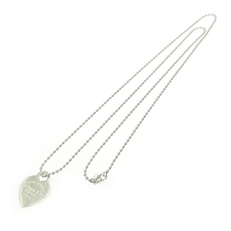 Tiffany & Co Silver Return to Heart Necklace 22.1g 925 Engraved 501660 Necklace