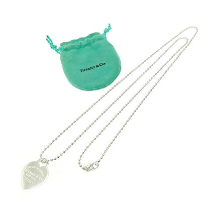 Tiffany & Co Silver Return to Heart Necklace 22.1g 925 Engraved 501660 Necklace