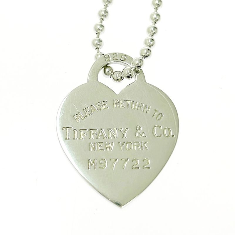 Tiffany & Co Silver Return to Heart Necklace 22.1g 925 Engraved 501660 Necklace