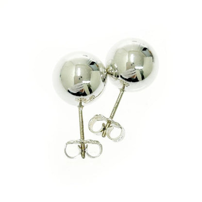 Tiffany & Co Silver Hardware Ball Earrings 4.7g 925 Engraved 505005 Earrings