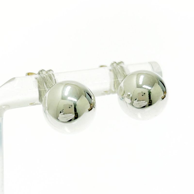Tiffany & Co Silver Hardware Ball Earrings 4.7g 925 Engraved 505005 Earrings