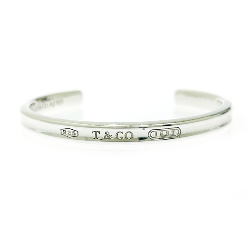 Tiffany & Co Silver 1837 Narrow Bangle 17.9g 925 Engraved 504944 Bangle