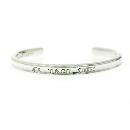 Tiffany & Co Silver 1837 Narrow Bangle 17.9g 925 Engraved 504944 Bangle