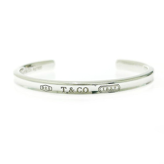Tiffany & Co Silver 1837 Narrow Bangle 17.9g 925 Engraved 504944 Bangle