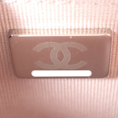 Chanel Classic Shoulder Ap0250 Wallet Chain Caviar Skin Pink Silver Hardware