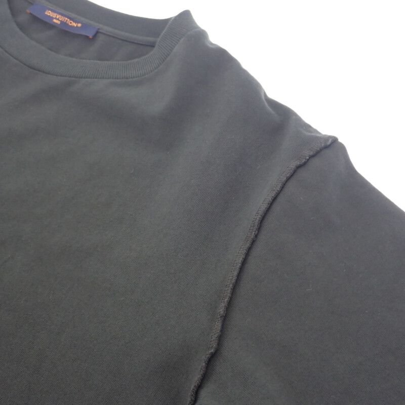 Louis Vuitton Inside Out Size L 1a5w6f Short Sleeve T-shirt Cotton Black Mens