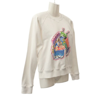 Hermes Chevaloscop 23SS 36 3e4626da Sweatshirt Cotton White Neon Men Women's