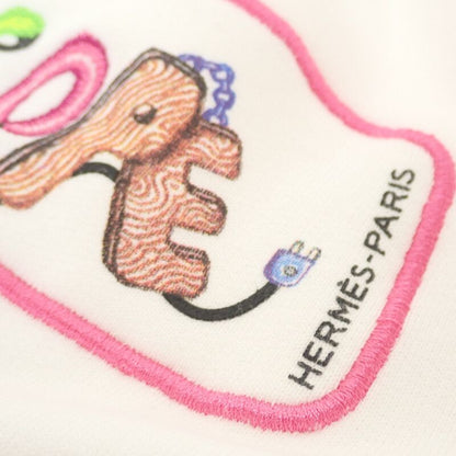 Hermes Chevaloscop 23SS 36 3e4626da Sweatshirt Cotton White Neon Men Women's