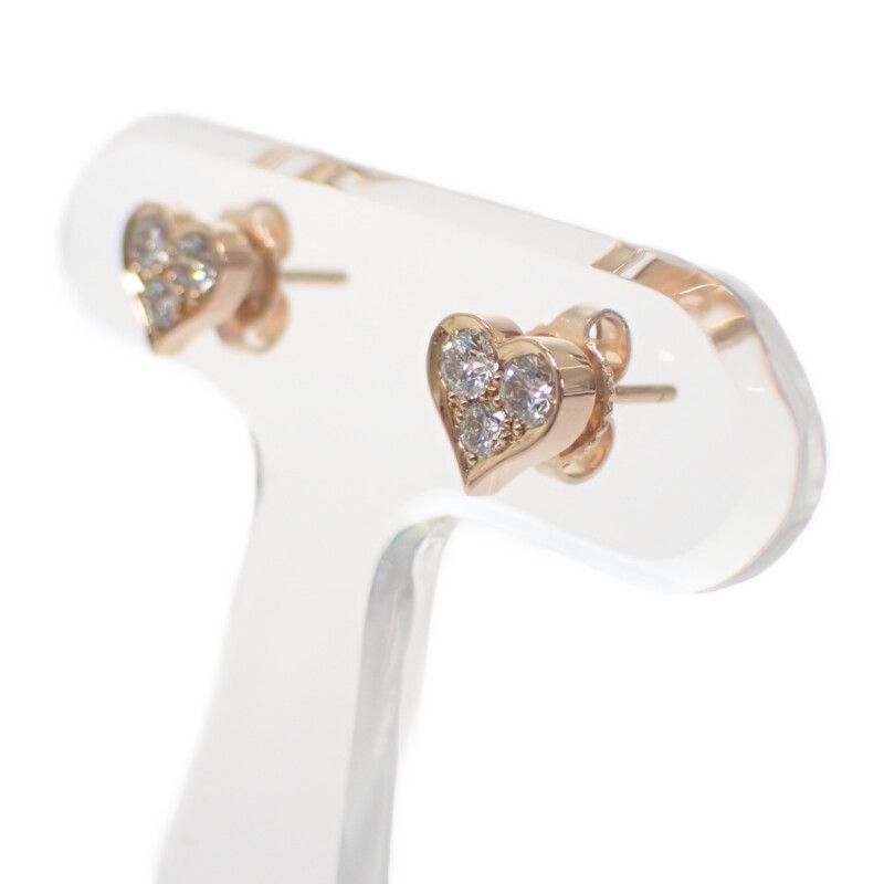 Tiffany & Co Tiffany & Co Sentimental Heart Earrings 18K Pink Gold Pink Gold
