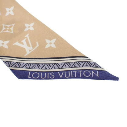 Louis Vuitton Eclipse Bandeau M79533 Scarf Silk Blue Beige Ladies [SA Rank