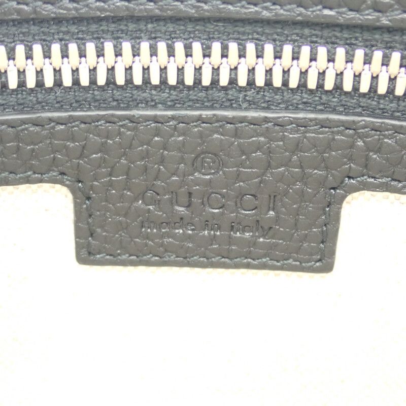 Gucci Jumbo GG Small Messenger Bag 761747_aaby7_1000 Shoulder Bag Leather Black