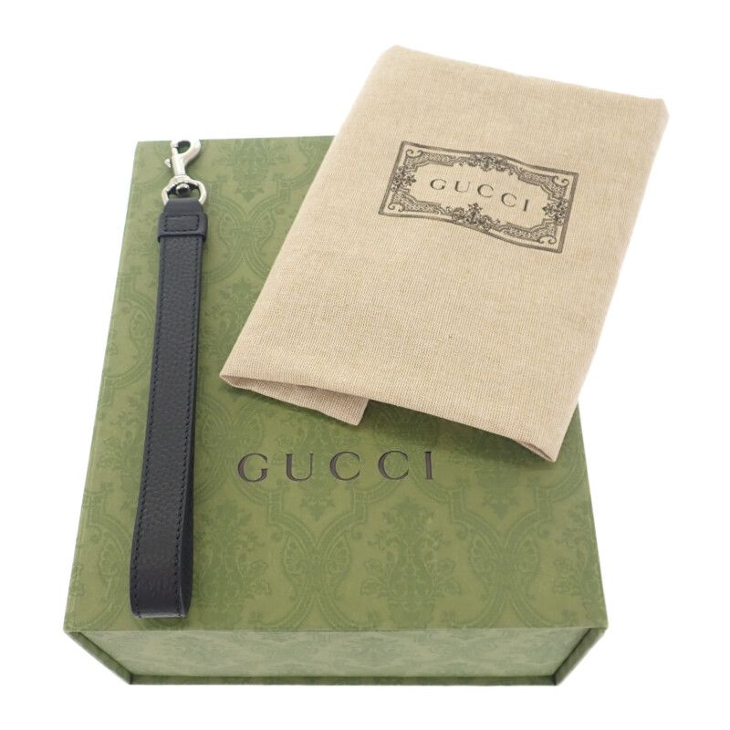 Gucci Jumbo GG Small Messenger Bag 761747_aaby7_1000 Shoulder Bag Leather Black