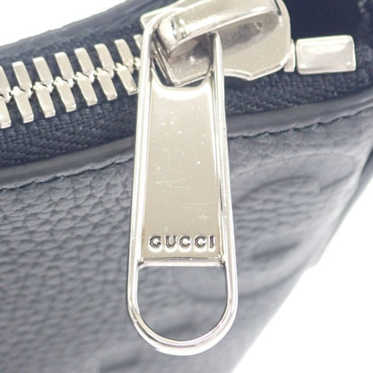 Gucci Jumbo GG Small Messenger Bag 761747_aaby7_1000 Shoulder Bag Leather Black
