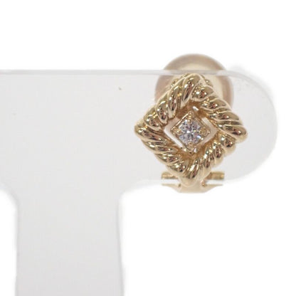 Christian DIOR Jewelry Earrings 18K Yellow Gold Yellow Gold Diamond Ladies