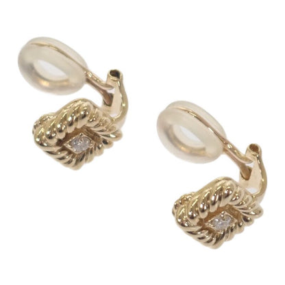 Christian DIOR Jewelry Earrings 18K Yellow Gold Yellow Gold Diamond Ladies
