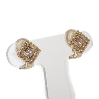 Christian DIOR Jewelry Earrings 18K Yellow Gold Yellow Gold Diamond Ladies