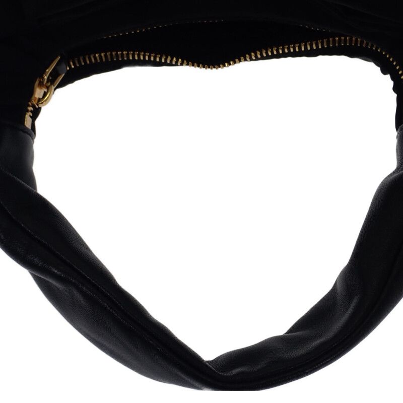 Prada Ribbon Mini 1bc241_rp0c_f0002_v_oxo 2WAY Bag Leather Nylon Black Gold