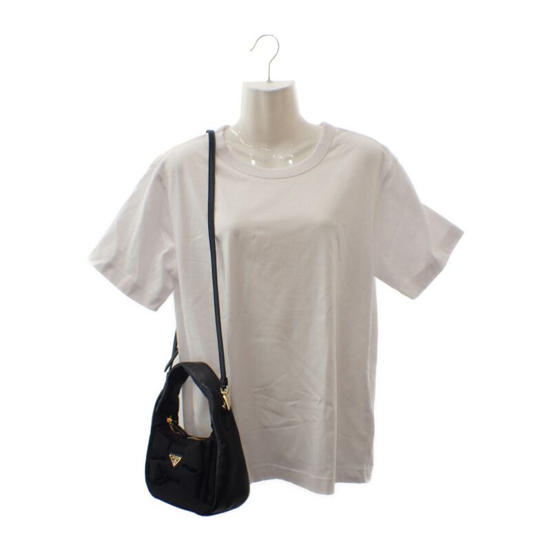 Prada Ribbon Mini 1bc241_rp0c_f0002_v_oxo 2WAY Bag Leather Nylon Black Gold