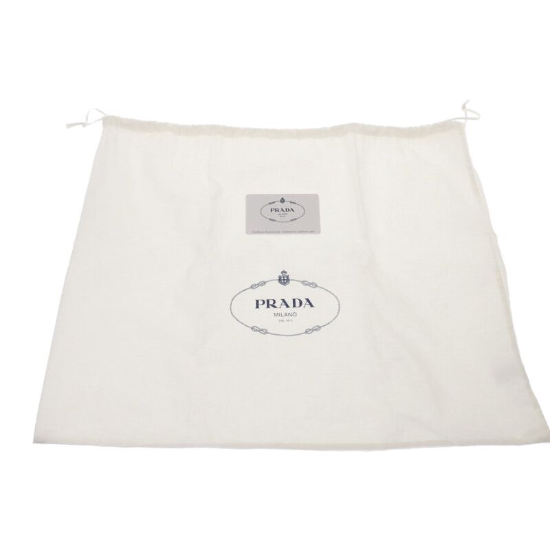 Prada Canapa Tote S 1bg439 2WAY Bag Canvas Black Silver Hardware Ladies