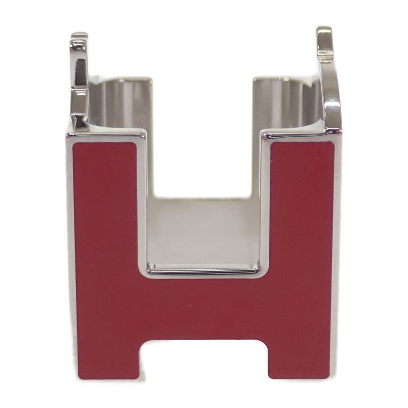 Hermes H Cheval H603853s_01 Scarf Ring Scarf Clip Metal Red Black Ladies Gift