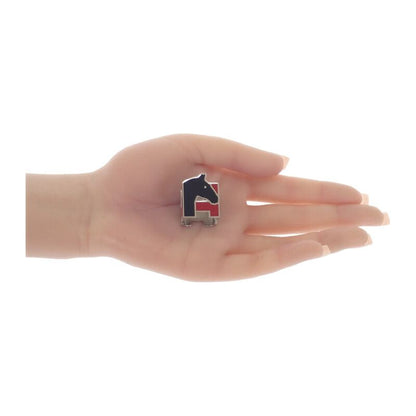 Hermes H Cheval H603853s_01 Scarf Ring Scarf Clip Metal Red Black Ladies Gift