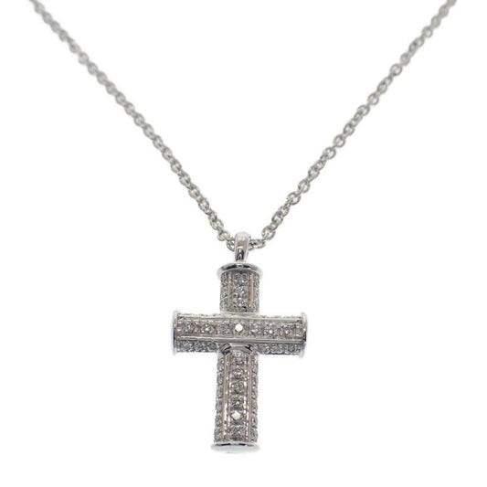 Bulgari Bvlgari Latin Cross 328947 Necklace 18K White Gold White Gold Diamond
