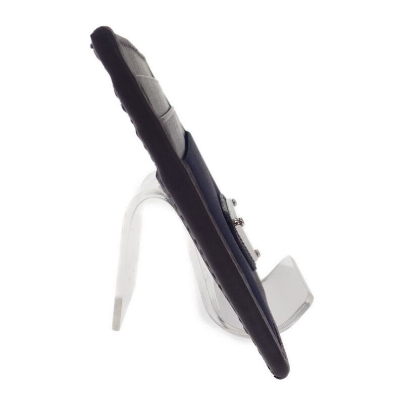 Prada Re-nylon×leather 2mc025_384_f0c1b Card Case Nylon Navy Dark Brown Ladies