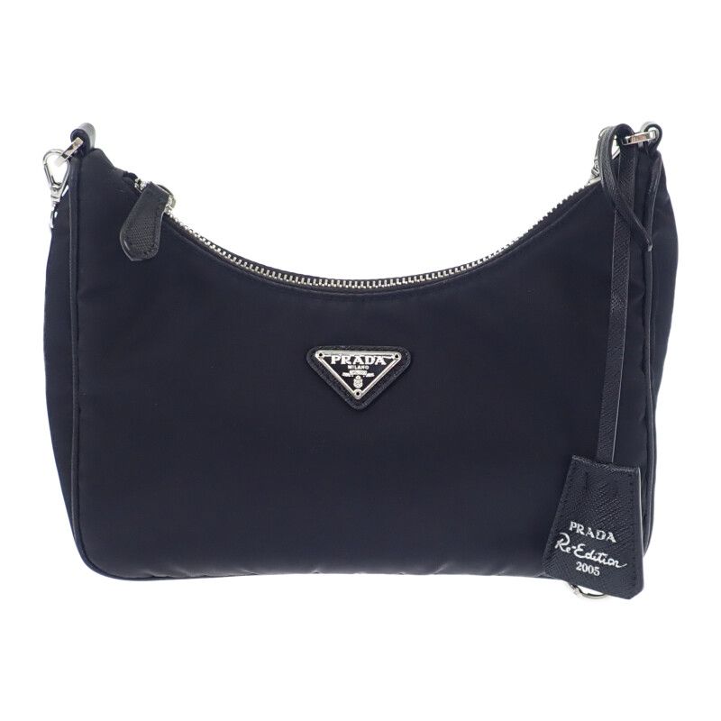 Prada Re-edition 2005 Shoulder Bag Handbag 1bh204 2WAY Bag Nylon Black Silver