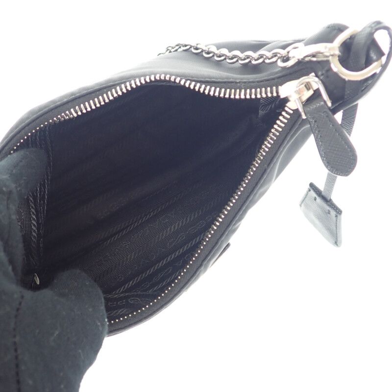 Prada Re-edition 2005 Shoulder Bag Handbag 1bh204 2WAY Bag Nylon Black Silver
