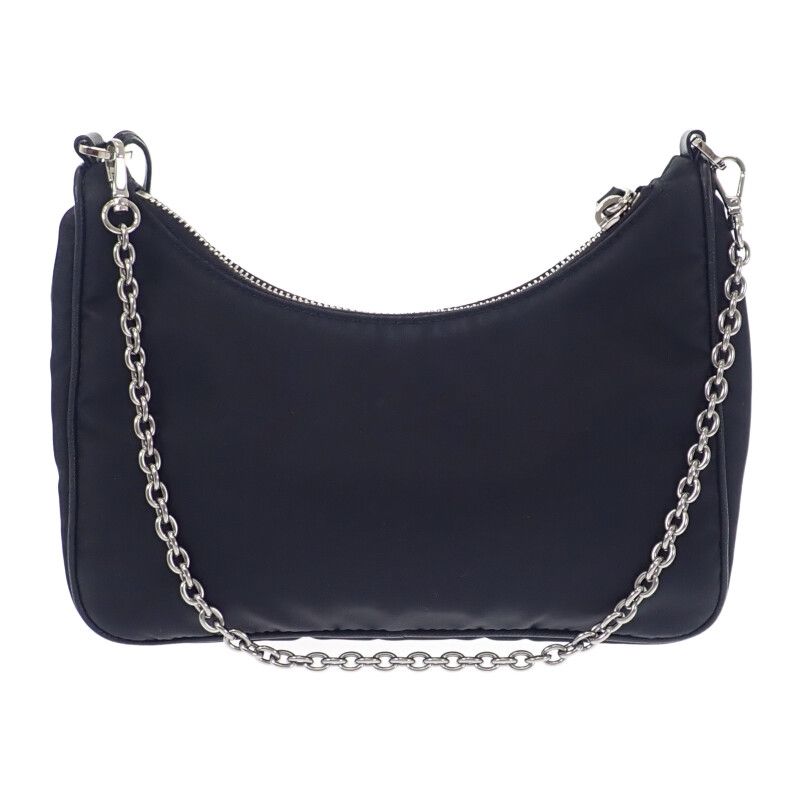 Prada Re-edition 2005 Shoulder Bag Handbag 1bh204 2WAY Bag Nylon Black Silver