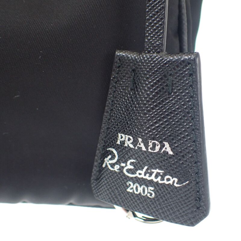 Prada Re-edition 2005 Shoulder Bag Handbag 1bh204 2WAY Bag Nylon Black Silver