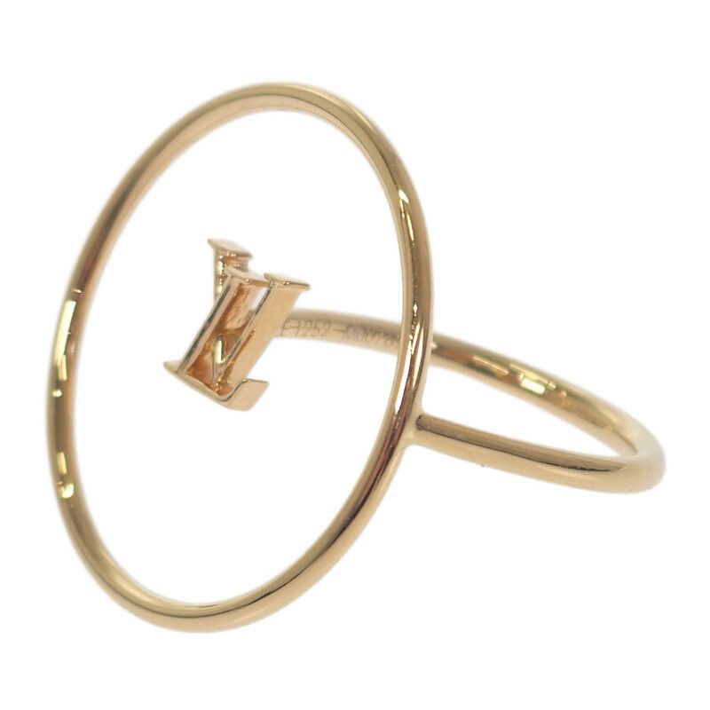 Louis Vuitton Burg LV Eclipse M00769 Ring Gold Plated Gold Brand Size M Size