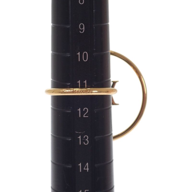 Louis Vuitton Burg LV Eclipse M00769 Ring Gold Plated Gold Brand Size M Size