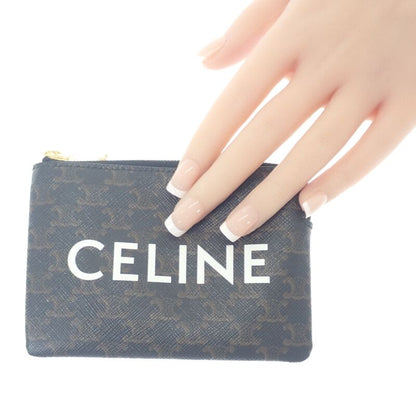 Celine Coin Purse 10c662ca2-38no Coin Case Coin Purse Triomphe Canvas Black