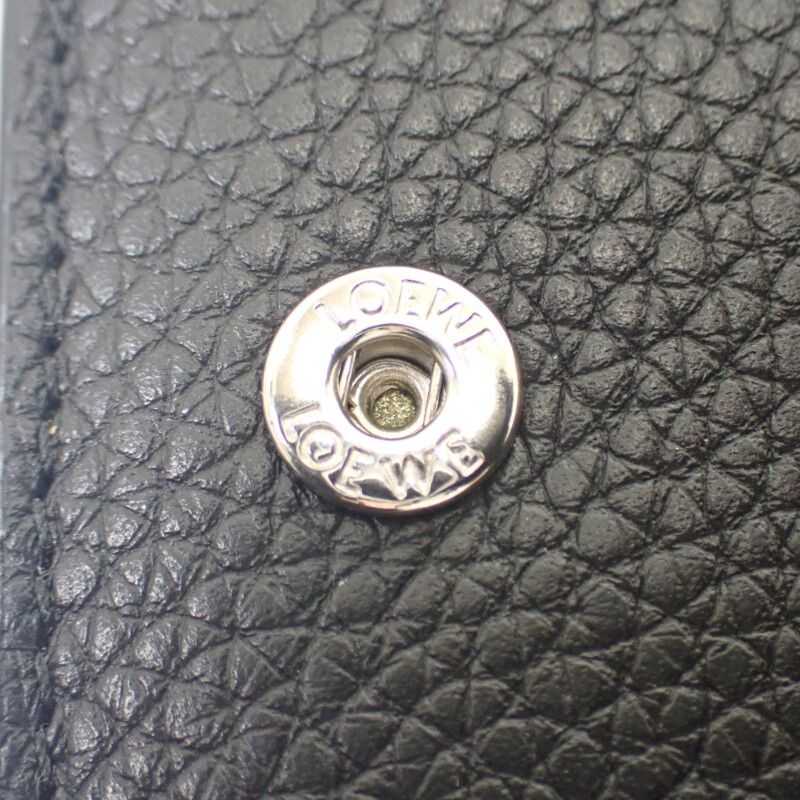 Loewe Trifold Wallet C660tr2x02 Trifold Wallet Soft Grain Calf Black Men Ladies